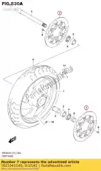 Here you can order the disc,fr brake r from Suzuki, with part number 5921041G40: