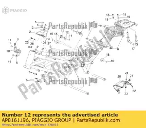 Piaggio Group AP8161196 espaciador - Lado inferior