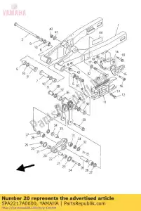 yamaha 5PA2217A0000 arm, relais - Onderkant