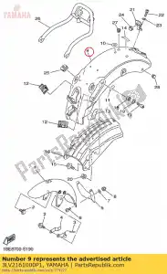 yamaha 3LV2161000P1 parafango posteriore comp. smx - Il fondo