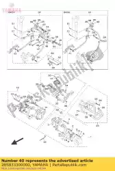 achter knipperlicht assy 1 van Yamaha, met onderdeel nummer 2BS833300000, bestel je hier online: