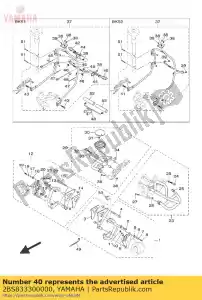 yamaha 2BS833300000 achter knipperlicht assy 1 - Onderkant