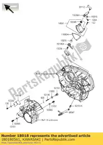 kawasaki 180180561 plate-heat guard kvf750gcf - Bottom side