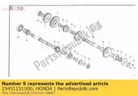 23451151000, Honda, engrenage, arbre intermédiaire honda cb  j 50 , Nouveau