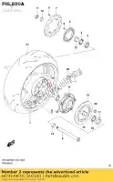 6473140F10, Suzuki, podk?adka dystansowa, ko?o rr suzuki  gsx gsx r 1000 1300 1400 2005 2006 2007 2008 2009 2010 2011 2012 2014 2015 2016 2017 2018 2019, Nowy