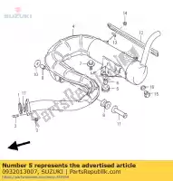 0932013007, Suzuki, cuscino suzuki lt 80 2000 2001 2002 2003 2004 2005 2006, Nuovo