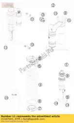 Qui puoi ordinare monoshock 990 superduke 08 da KTM , con numero parte 15187D01: