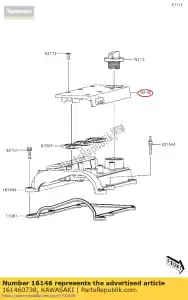 kawasaki 161460738 01 couvercle-assy, ??bougie d'allumage - La partie au fond