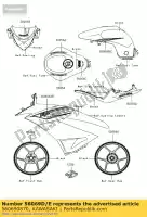 560690870, Kawasaki, pattern,side cowl.,lh kawasaki zx6r ninja r zx 6r 600 , New