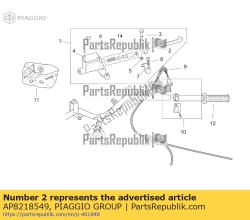 Aprilia AP8218549, Leva del freno. nero, OEM: Aprilia AP8218549