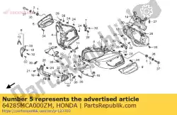 Ici, vous pouvez commander le persienne, r. Capot latéral * r28 auprès de Honda , avec le numéro de pièce 64285MCA000ZM: