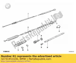 Here you can order the choke cable from BMW, with part number 32731451636: