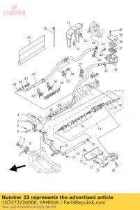 yamaha 1D7272220000 découper - La partie au fond