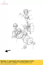 Ici, vous pouvez commander le vilebrequin auprès de Yamaha , avec le numéro de pièce 36Y114110100: