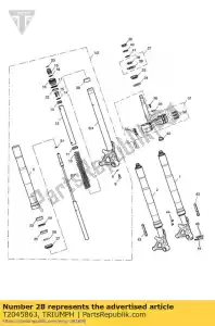 triumph T2045863 tuleja ?lizgowa - Dół