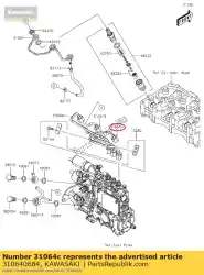 Here you can order the 01 pipe-comp,injection,no. 3 from Kawasaki, with part number 310640684: