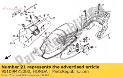 Aqui você pode pedir o parafuso, flange especial, 8x50 em Honda , com o número da peça 90109MZ5000: