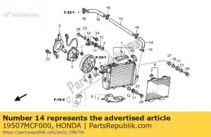 Honda 19507MCF000 w?? f, ch?odnica - Dół