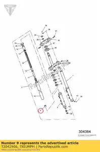 triumph T2042906 oil lock - Bottom side