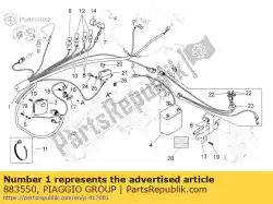 Tutaj możesz zamówić g?ówna wi? Zka przewodów od Piaggio Group , z numerem części 883550: