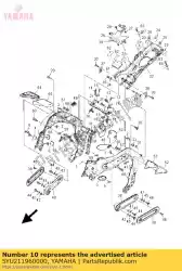 Aqui você pode pedir o tubo cruzado, 1 em Yamaha , com o número da peça 5YU211960000: