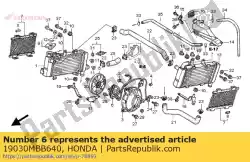 Tutaj możesz zamówić zespó? Silnika., wentylator od Honda , z numerem części 19030MBB640: