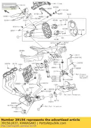 Qui puoi ordinare pad, upp, fr zx1000nff da Kawasaki , con numero parte 391561837: