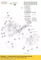 83530000044, KTM, carter moteur 08 ktm sx 450 505 2009 2010 2012, Nouveau