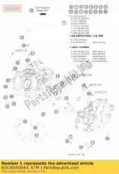 Ici, vous pouvez commander le carter moteur 08 auprès de KTM , avec le numéro de pièce 83530000044: