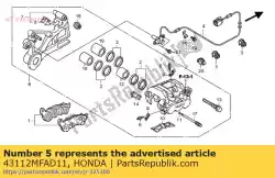 Ici, vous pouvez commander le retenue auprès de Honda , avec le numéro de pièce 43112MFAD11: