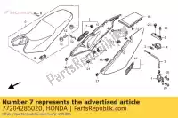 77204286020, Honda, caoutchouc a, réglage du siège honda (e) england cbf elsinore k0 usa general export england australia france germany 50 70 125 250 1950 1951 1952 1953 1954 1955 1956 1957 1958 1959 1960 1961 1962 1963 1964 1965 1966 1967 1968 1969 1970 1971 1972 1973 1974 1975 1976 1977 1978 1979 1980 , Nouveau