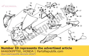 Honda 64460KPPT00 pokrywa, r. czo?g - Dół