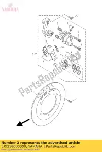 yamaha 5JX2580U0000 remklauw (rechts) - Onderkant