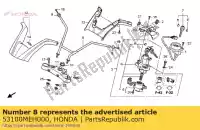 53100MEH000, Honda, tubo, manivela de direção honda nsa dn01 a nsa700a 700 , Novo