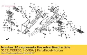 honda 50651MERR60 collar, step guard - Bottom side