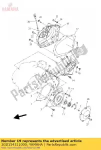 yamaha 3GD154311000 tapa, cárter 3 - Lado inferior