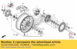 Aquí puede pedir eje, rr. Rueda de Honda , con el número de pieza 42301MJCA00: