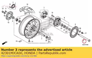 honda 42301MJCA00 eje, rr. rueda - Lado inferior