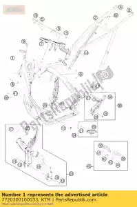 ktm 7720300100033 frame - Bottom side