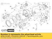 AP8224089, Piaggio Group, Koplamp aprilia  mojito mojito custom 50 1999 2000 2001 2002 2003 2004, Nowy