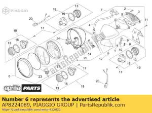 Piaggio Group AP8224089 faro - Lado inferior