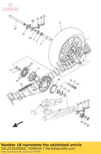 yamaha 5SL253640000 demper - Onderkant