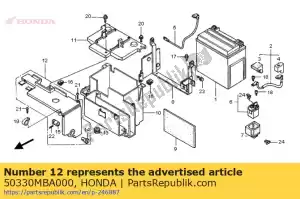 honda 50330MBA000 cover assy., tool - La partie au fond