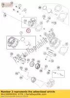 46230006000, KTM, cylinder head gasgas husqvarna ktm  sx sxs xc 65 2009 2010 2011 2012 2014 2015 2016 2017 2018 2019 2020 2021 2022, New