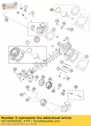 Qui puoi ordinare testata da KTM , con numero parte 46230006000: