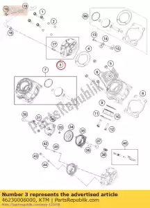 ktm 46230006000 cylinder head - Bottom side