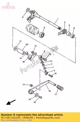 Here you can order the joint, rod 1 from Yamaha, with part number 5F7181160100: