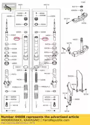 Tutaj możesz zamówić zewn? Trzny wide? Ek do rur, srebrny kx85cff od Kawasaki , z numerem części 440080068KX: