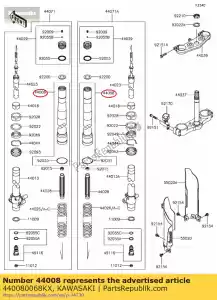 Kawasaki 440080068KX zewn?trzny wide?ek do rur, srebrny kx85cff - Dół