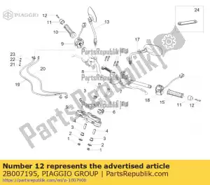 Piaggio Group 2B007195 vite tcei ix m6x45 preimpregnada - Lado inferior